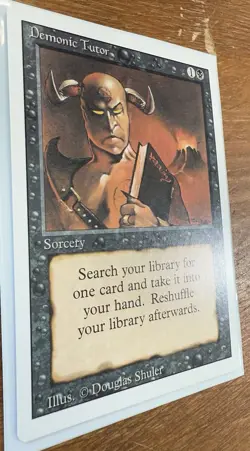 Demonic Tutor Revised Edition Regular. Magic The Gathering Trading Card Game NM - Image 2