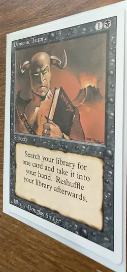 Demonic Tutor Revised Edition Regular. Magic The Gathering Trading Card Game NM - Image 2