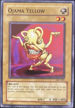 Ojama Yellow IOC-001 Invasion of Chaos-Unlimited Edition - Yugioh Card - Image 1