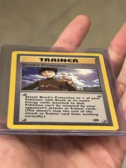 POKEMON TCG Brock's Protection 101/132 Gym Challenge Rare Vintage Card NM - MINT - Image 3