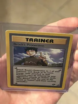 POKEMON TCG Brock's Protection 101/132 Gym Challenge Rare Vintage Card NM - MINT - Image 4