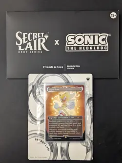 Magic The Gathering Secret Lair Sonic Friends & Foes Foil Unsealed With Bonus #1 - Image 1