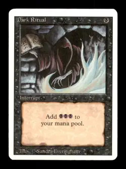 MTG Dark Ritual LP Light Play Revised Edition [906] - Image 1