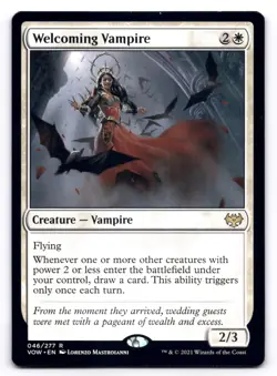 Welcoming Vampire LP Innistrad: Crimson Vow 46/277 MTG Regular - Image 1