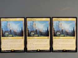 Lot of 3x Starting Town (R0289) Non Foil Final Fantasy MTG. NM Never Played - Image 1