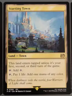 Lot of 3x Starting Town (R0289) Non Foil Final Fantasy MTG. NM Never Played - Image 2