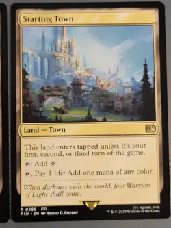Lot of 3x Starting Town (R0289) Non Foil Final Fantasy MTG. NM Never Played - Image 3