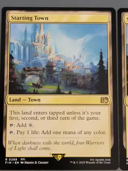 Lot of 3x Starting Town (R0289) Non Foil Final Fantasy MTG. NM Never Played - Image 4