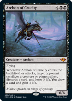 MTG Archon of Cruelty - Foil, NM-Mint, English Modern Horizons 2 - Image 1