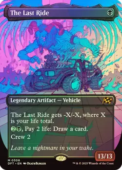 The Last Ride Foil Borderless Aetherdrift NM MTG - Image 1