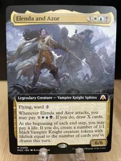MTG Elenda and Azor Extended Art Regular Commander March of the Machine #90 NM/M - Image 1