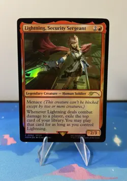 Lightning, Security Sergeant - NM (Foil) Promo - FINAL FANTASY MTG - Image 1