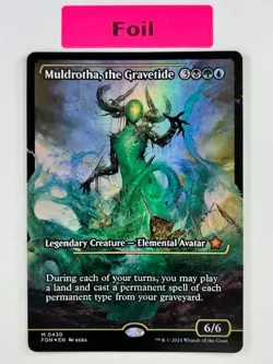 1x MTG Muldrotha, the Gravetide - (Showcase Foil) - Foundations - NM #430 - Image 1