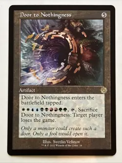 MTG The Brothers' War: Retro Frame Artifacts Door to Nothingness NM Rare - Image 1