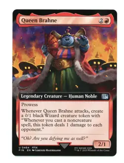 Magic: The Gathering Final Fantasy Extended Art Queen Brahne #464 - Image 1