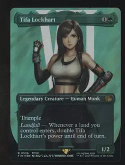 2025 MTG Final Fantasy Borderless Surge Foil #0536 Tifa Lockhart - Image 1