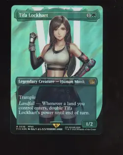 2025 MTG Final Fantasy Borderless Surge Foil #0536 Tifa Lockhart - Image 1