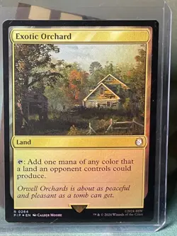 MTG Exotic Orchard - Fallout Set (PIP ) FOIL RARE 0264 NM/M - Image 1