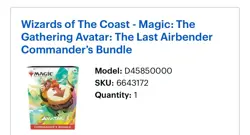 Magic: The Gathering Avatar: The Last Airbender Commander’s Bundle *PREORDER*NOV - Image 2