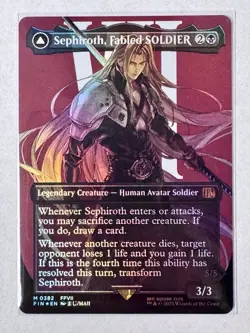 Sephiroth, Fabled SOLDIER (0382) (Borderless) Final Fantasy Foil - Image 1