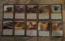 MTG Lot of 10 Red Cards Varying Rarities Magic the Gathering NM - Image 1