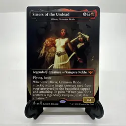 Sisters of the Undead Borderless LP Crimson Vow Magic the Gathering MTG - Image 1