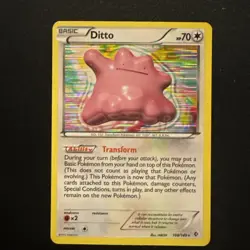 Pokemon TCG Ditto Holo Card Boundaries Crossed 2012, #108/149 - Image 1