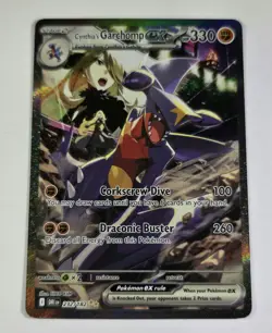 Pokemon TCG Cynthia's Garchomp EX Holo Card Destined Rivals 232/182 NM - Image 1
