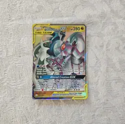 Pokemon Arceus Dialga Palkia GX 156/236 - Cosmic Eclipse Near Mint - Image 1