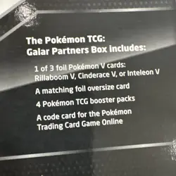 Pokemon Cinderace V Galar Partners Box Sealed - Image 3