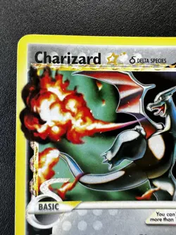 Pokemon Gold Star Charizard EX Dragon Frontiers 100/101 Holo Heavy Play (HP) - Image 2