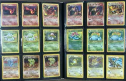 Vintage Pokemon Card Collection Lot Binder 155x Holos Shining Raichu, Charizards - Image 1