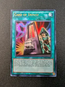 Card of Demise - MIL1-EN014 - Ultra Rare - 1st Edition Yugioh! VLP - Image 1