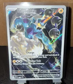 Thundurus Pokemon Promo Card SVP209 Black Bolt ETB Black Star Promo (Centered) - Image 1