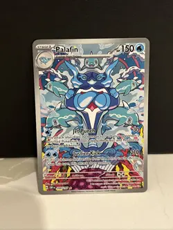 Palafin 200/197 Sv03: Obsidian Flames Holo Card Fresh Near Mint Condition - Image 1