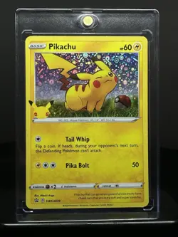 Pokemon Pikachu 25th Anniversary Card SWSH039 Holo General Mills Promo - Image 1