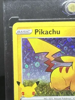 Pokemon Pikachu 25th Anniversary Card SWSH039 Holo General Mills Promo - Image 2