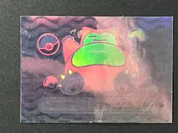 VERY RARE! Pokemon Card Snorlax Meiji Rainbow Holo Seal Japanese LP - Image 5