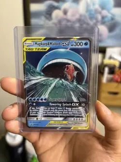 Pokemon TCG Sun & Moon Magikarp & Wailord GX SM166 Towering Splash Promo Card - Image 1