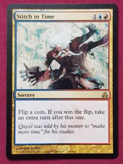 Magic The Gathering GUILDPACT STITCH IN TIME blue/red card MTG - Image 1