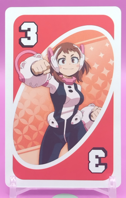 Ochaco Uraraka / My Hero Academia Card Game UNO Japanese Toei Anime Rare RE b - Image 1