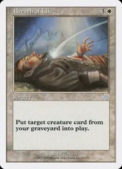 1999 Breath of Life Starter 1999 MTG Magic the Gathering Uncommon MP - Image 1