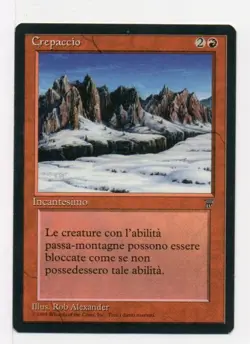 MTG Crevasse - Legends FBB Italian LP - Image 1