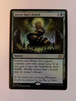 Green Sun's Zenith -Foil Light Play MTG Double Masters 2022 - Image 1