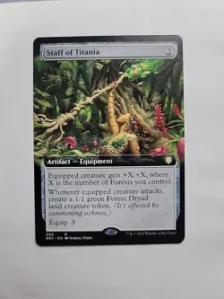 MTG - Staff of Titania (Extended Art) BRC Regular Rare #050 - Image 1