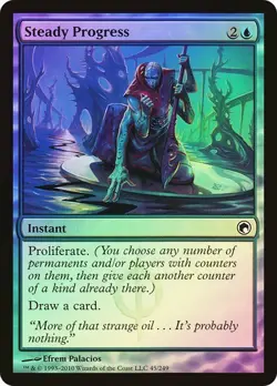 Steady Progress Foil x1 Scars of Mirrodin MTG Magic the Gathering Blue Instant - Image 1