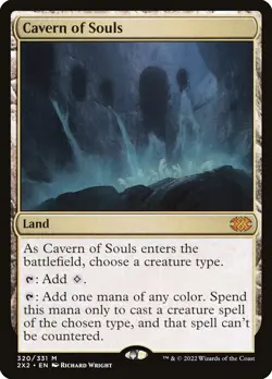 MTG Cavern of Souls, Double Masters 2022 #320, Land, Excellent Condition MTG - Image 1