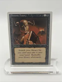 Demonic Tutor Revised Edition 1994 Near Mint Never Played Mtg Magic Gathering - Image 1