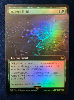 MTG Final Fantasy - SPHERE GRID Extended Art Foil Holo R 0123 NM English - Image 1