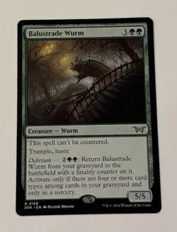 MTG Balustrade Wurm - Duskmourn: House of Horror LP - Image 1